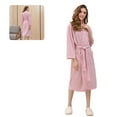thumbnail image 4 of Decodeary Robe Longue en Polyester Confortable pour Femmes Peignoir de Bain pour Dames Vêtements de Nuit m / TG / TTTG en Option, 4 of 9