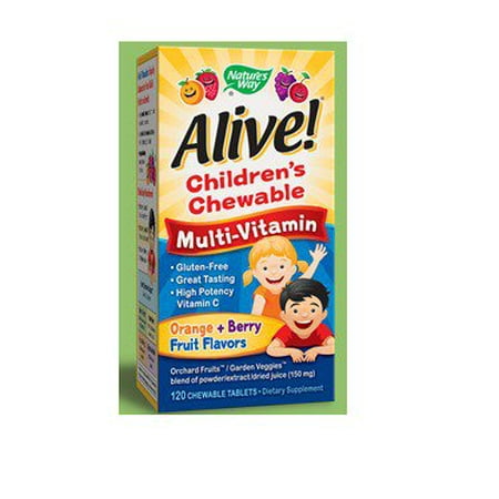 Alive Childrens Multi Vitamin Chewable Natures Way 120 Chewable Walmart Com Alive Childrens Multi Vitamin Chewable Natures Way 120 Chewable Walmart Com