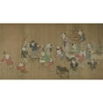 thumbnail image 2 of Xia Kui 14x10 Black Ornate Wood Framed Double Matted Museum Art Print Titled: Children at Play (1508), 2 of 5