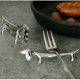 thumbnail image 2 of Palos creativos de aleación de zinc para tenedores, cuchillos, tenedores y cucharas Plata-6 piezas, 2 of 5