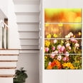 thumbnail image 1 of Beautiful Multi Color Flowers - Floral Canvas Art Print, 1 of 3