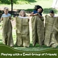 thumbnail image 3 of Tutuviw 5Pcs Potato Sack Bag 40" x 24" Outdoor Sports Games Sacks for Adults Kids Outdoor Lawn Games Durable Large Natural Burlap Sack for Sack Races Outdoor Lawn, 3 of 6