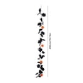 thumbnail image 3 of Thanksgiving Fall Halloween Decoration for Home Indoor Outdoor Clearance Under $5.00!Black Artificial Maple Leaf And Rattan Pumpkin And Berry Halloween Window Display And Fireplace Ornament, 3 of 6