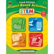 Teacher Created Resources, TCR3027, Year Round Grades 3-4 Stem Project-Based Activities Book, 1 Each