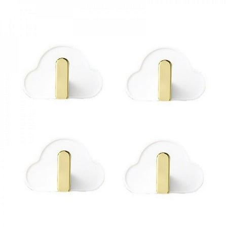 

[BIG CLEARANCE]Cloud Adhesive Hooks 4pcs Easy to Install for Bedroom Living Room
