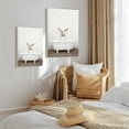 thumbnail image 2 of WFSposter Bunny in Rustic Bath Framed Canvas Wall Art Art Studio, 18x24 Gold, Modern Fun Decorative Bathtub Wall Art for Home Décor, 2 of 7