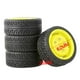 thumbnail image 4 of 4 piezas de neumáticos para coche RC 1/16 1/12 1/14, modificación de vehículos, modelo de repuestos para coche Amarillo, 4 of 4