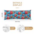 Body Pillow Cover Cute Strawberry Flower Pot Cooling Printing Body