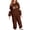 ZA-Brown-kids hoodies sweatshirts, variant on Kids Sweatsuits 2 Piece Halloween Outfits 5-14Y Warm Fall Hoodies Cinch Bottom Jogger Sweatpants Funny Graphic Tracksuits