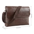 thumbnail image 2 of Men‘s Leather Messenger Bag Jee.p Briefcase Satchel Shoulder Handbag Business, 2 of 11