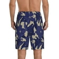 thumbnail image 3 of Kdxio Lilies Flowers Print Mens Sleep Shorts Bottoms Soft Comfy Pajama Wear Pants with Drawstring Pockets, 3 of 7