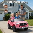 thumbnail image 3 of Track Seven Licensed Lexus GX550 24V Kids Ride on Car, 2-Seater Electric Car with Remote Control, Bluetooth, LED light, 4-Wheel Suspension, 20" Wide Seat, 24V Ride on Toys for Boys Girls Age 3+, Pink, 3 of 8