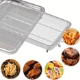 thumbnail image 5 of Stainless Steel Extra Large Air Fryer Basket and Tray for Oven, 18.8'' x 13.3'' Non-stick Mesh Basket Set, Crisper Tray and Basket Set for Fries/Bacon/Chicken, 5 of 6