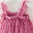 thumbnail image 4 of TAIAOJING Toddler Girls Sleeveless Dot Tulle Holiday Party Dress Dance Party Princess Dresses Clothes For 5-6 Years, 4 of 5