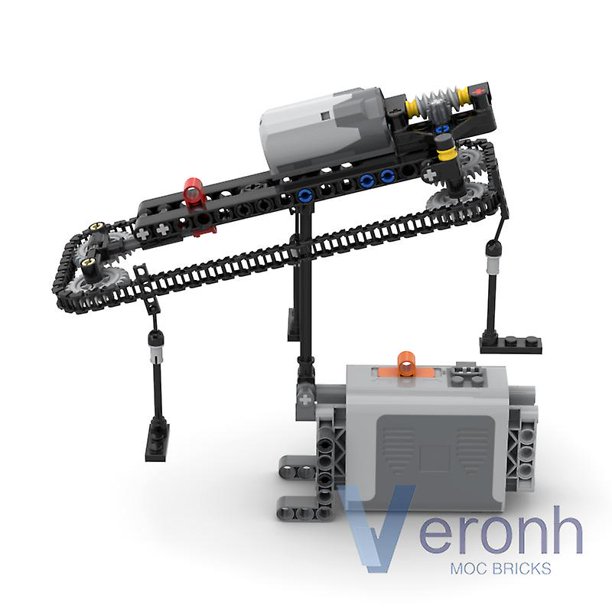 Modelo de Elevador de Esquí Técnico MOC 144 Piezas Juguetes Educativos Bronceado Jianjun