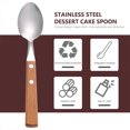 thumbnail image 2 of Miangastore Stainless Steel Spoons Silver 6Pcs 7.9x1.5x0.5In Curved Handle, 2 of 8