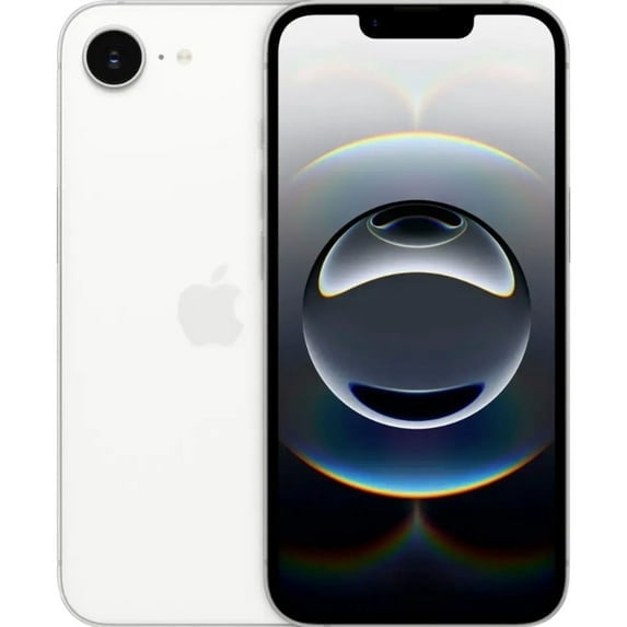 Restored Apple iPhone 16e Cricket Only 128GB White (Refurbished)