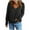Black, variant on Inleife womens solid t shirts Womens Sweatshirt Casual Long Sleeve V-Neck Lightweight Pullover Tops Loose Sweatshirts