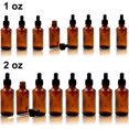 thumbnail image 4 of GHSDFBB 16 Amber Glass Dropper Bottles for Essential Oil, 8 pack (30ml) Amber Bottles With Glass Eye Dropper, 8 pack (50ml) Amber Bottles With Glass Eye Dropper, with 2 Stainless Steel Funne, 4 of 6
