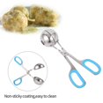 thumbnail image 2 of 2 paquetes de albóndigas antiadherentes, máquina para hacer albóndigas de acero inoxidable con asas antideslizantes desmontables, 2 of 5