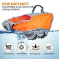 thumbnail image 2 of Dog Swim Safety Vest Life Jacket Preservers Reflective Inflatable Rescue L, 2 of 5