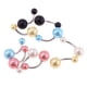 thumbnail image 5 of 10 piezas Piercings corporales Joyas coloridas Botón Barra de del del vientre, 5 of 7