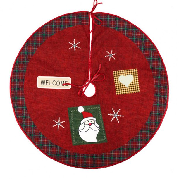 Falda de árbol de alce de Feliz Navidad, accesorio llamativo y Adorable para añadir ambiente festivo