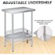 thumbnail image 5 of Qinaqin 24 x Inches Stainless Steel Prep Mesa con Ajustable Undershelf Commercial cm de Alturaeavy- Profundidaduty para Outdoor Use en Restaurants Alturaotels etc, 5 of 7