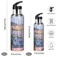 thumbnail image 2 of Yayeee 20oz Insulated Water Bottle Double Wall Stainless Steel with Flip Straw Lid, Green Boat, 2 of 7