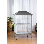 Prevue Pet Products Charming Aviary Flight Cage Jumbo Bird Cage with Rolling Base
