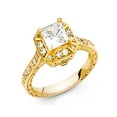 thumbnail image 2 of 1.75ct Multi Shape CZ Bridal 14k White Gold Engagement Ring, 2 of 2