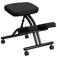 thumbnail image 1 of Mobile Ergonomic Kneeling Office Chair in Black Fabric, 1 of 9
