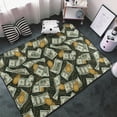 thumbnail image 3 of Area Rugs For Living Room Decor - Dollar Golden Spiders Cool Print Anti Slip Throw Washable Rugs 3x5 For Bedroom, Soft Indoor Carpet For Bedroom Living Room 60x39In, 3 of 5