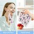 thumbnail image 6 of Dreamtimes 6 PCS Pink Cute Unicorn Baby Washcloths Towel Set, Highly Absorbent & Soft Cotton Wash Cloths 12"x 12" Face Hand Towels for Bathroom, Multi-Purpose Fingertip Towels, 6 of 7