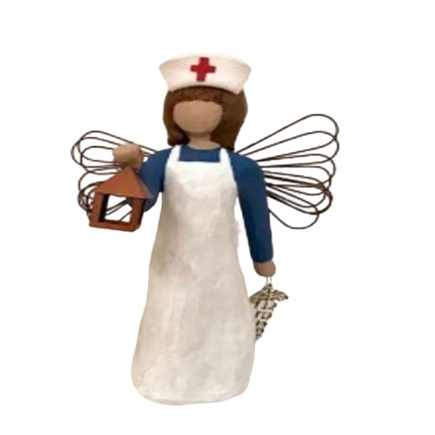 Enfermera, Escultura De Enfermera De Resina, Figura De Enfermera, Estatua, Adornos Para El Hogar, Decoración, Regalo De Navidad Scienceny HA042885-01