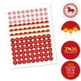 thumbnail image 2 of Big Dot of Happiness 2026 Year of the Horse - Lunar New Year Round Candy Sticker Favors - Labels Fit Chocolate Candy (1 sheet of 108), 2 of 5