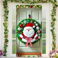 thumbnail image 5 of Loyerfyivos Winter Christmas Day Photo Background Party Decoration Door Curtain Hanging Cloth Flag, 5 of 6