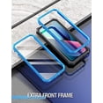 thumbnail image 2 of Poetic Guardian Case for iPhone 13 Mini, Clear Case with Built-in Screen Protector, Blue, 2 of 6