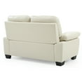 thumbnail image 4 of Glory Furniture Marta Faux Leather Loveseat in Pearl, 4 of 5