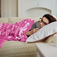 thumbnail image 5 of LHSHID Birthday Gifts for Women/Men/Her/Him Blanket Pink Happy Birthday Decorations Women/Men Throw Blankets Bday Gift for Women/Men Unique Best Birthday Gift Ideas 60"x80", 5 of 5