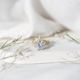thumbnail image 4 of Rosec Jewels 4 Carat CZ Engagement Ring Set (AAAA Quality) - Floral Wedding Ring with Enhancer - Jewelry Box Included, 10K Yellow Gold, US 6.50, 4 of 8