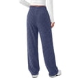 thumbnail image 4 of Fantaslook Fall Wide Leg Pants for Women Dressy Casual Lounge Pants Stretchy Elastic Drawstring Trousers with Pockets, 4 of 9