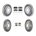 thumbnail image 1 of Transit Auto Front Rear Coated Disc Brake Rotors and Semi-Metallic Pads Kit for Car Toyota Yaris KGS-101087, 1 of 11