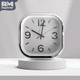 thumbnail image 3 of Reloj Análogo de Pared Cuadrado Plástico plateado, 3 of 9