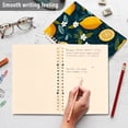 thumbnail image 4 of FORMRS 1-Subject Spiral Notebook 8" x 5" College Ruled 60 Refillable Sheet A5 Hard Cover, Green Lemons, 4 of 7