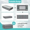 thumbnail image 4 of HONEIER 96L Under Bed Storage Bags with Reinforced Handle, 3Pcs Underbed Storage Containers with Extra Zipper, Foldable Visible Closet Storage Organizers, 4 of 7