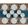 thumbnail image 3 of Studio Nova 18-Piece Winter Snowflakes Porcelain Dinnerware Set, 3 of 13