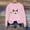 A222 Pink, variant on Trikvn Women's Funny Halloween Sweaters Crewneck Long Sleeve Pullover Tops Witch Hat Ghost Riding Broom Graphic Shirts Fall Casual Festive Cozy Holiday Apparel