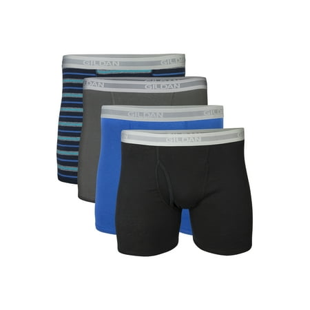 Men's Dyed 2XL Assorted Boxer Brief Underwear, 4-Pack