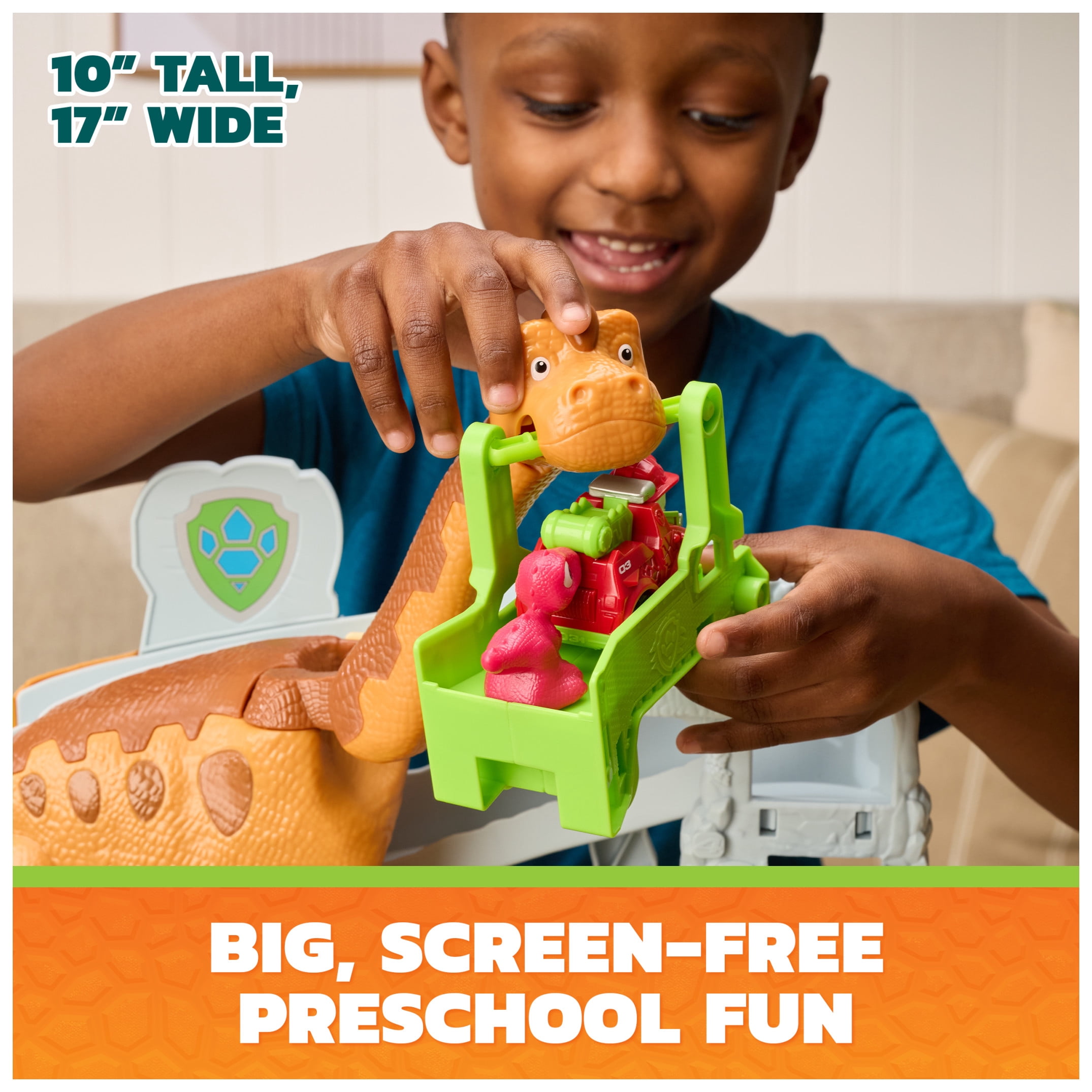 PAW Patrol: The Dino Movie Lift & Race Dino Playset, Ages 3+